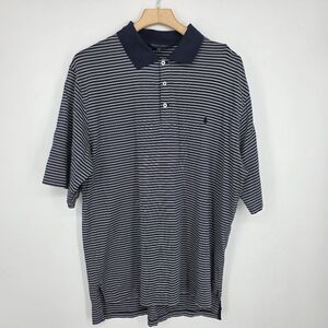 Polo Ralph Lauren Striped Polo Shirt Navy Size L.